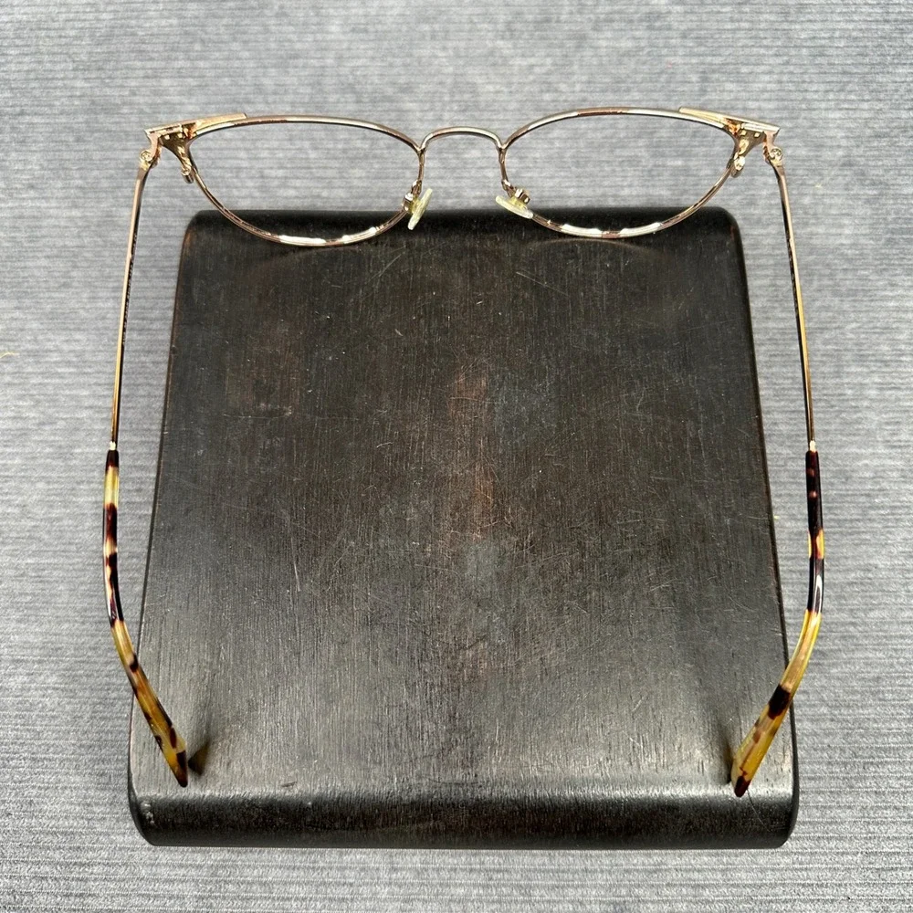 Warby Parker Ava M 2405 Rose Gold Black Cat Eye Y2K Eyeglasses 51-19-142